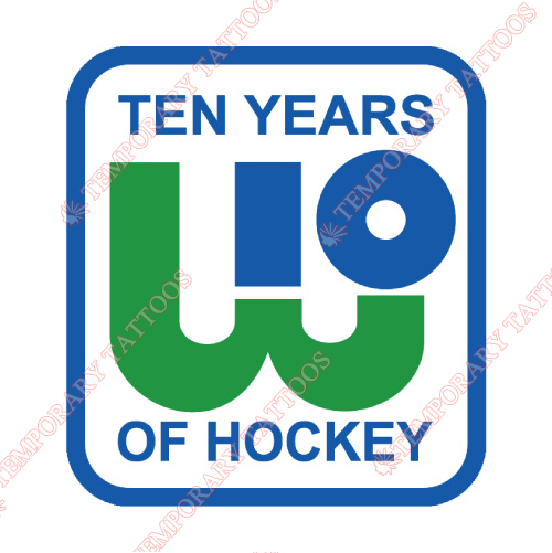 New England Whalers Customize Temporary Tattoos Stickers NO.7123